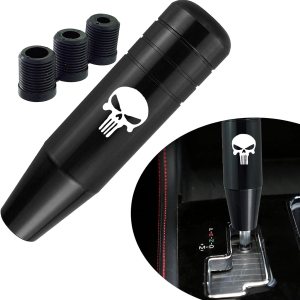 1 perilla de transmisión de automóvil, manija de palanca de cambio de metal de mano pesada de 5.11 x 1.37 pulgadas, accesorios decorativos 1 perilla de transmisión de automóvil, manija de palanca de cambio de metal de mano pesada de 5.11 x 1.37 pulgadas, accesorios decorativos