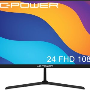 LC-Power Monitor PC, monitor FHD de 24 pulgadas para oficina en casa, resolución de 1920 x 1080, frecuencia de actualización de 75 Hz, LC-Power Monitor PC, monitor FHD de 24 pulgadas para oficina en casa, resolución de 1920 x 1080, frecuencia de actualización de 75 Hz,