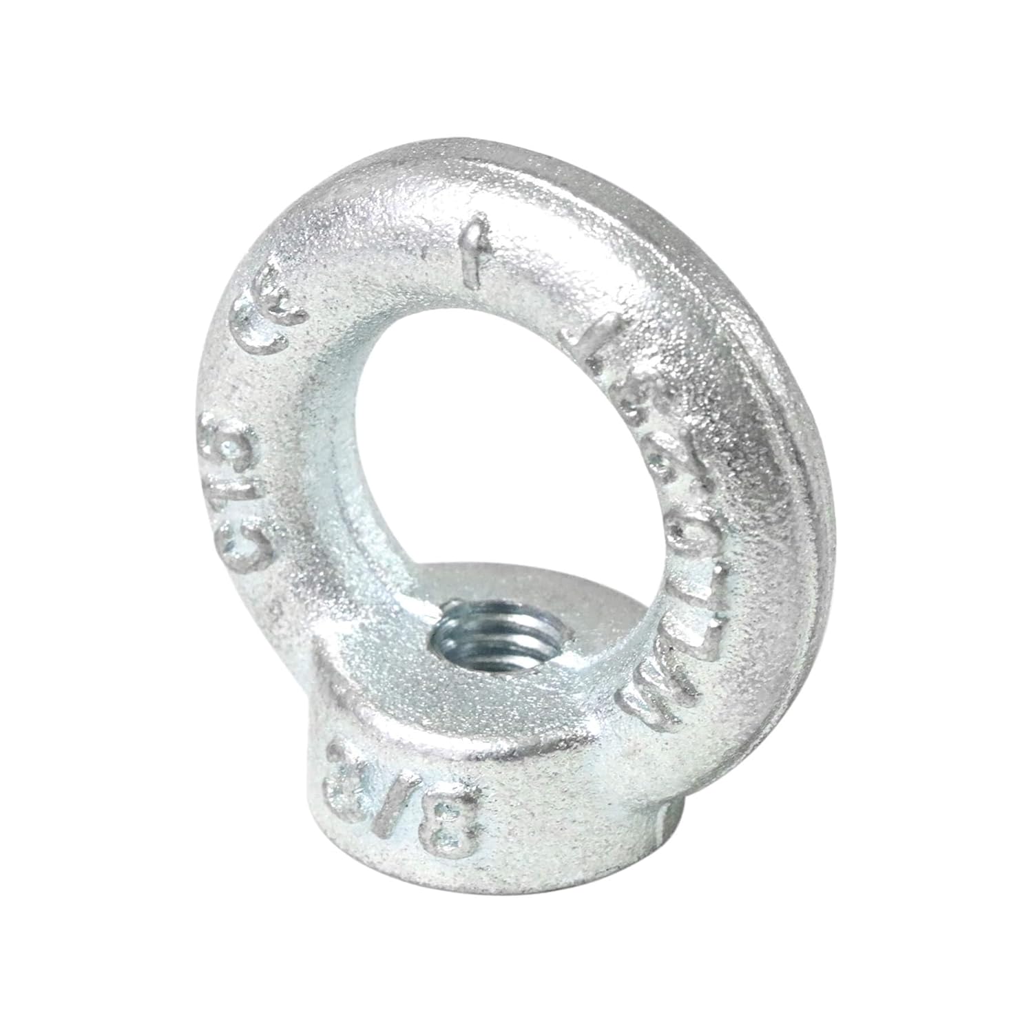 Tuercas de ojo de elevación estándar UNC de 38″-16, cierre roscado galvanizado forjado, tuerca de ojo de elevación de forma de anillo de acero