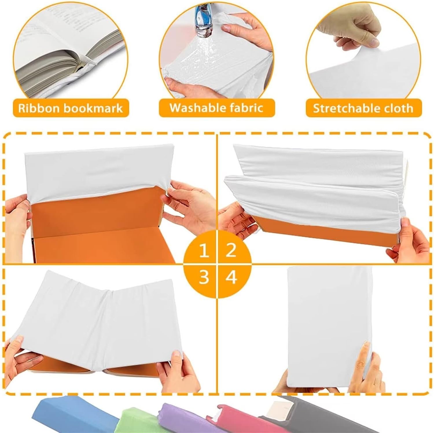 Funda de libro para niños africanos para adultos, cubierta de libros para libros de texto de tapa dura, lavable y reutilizable, funda acolchada para