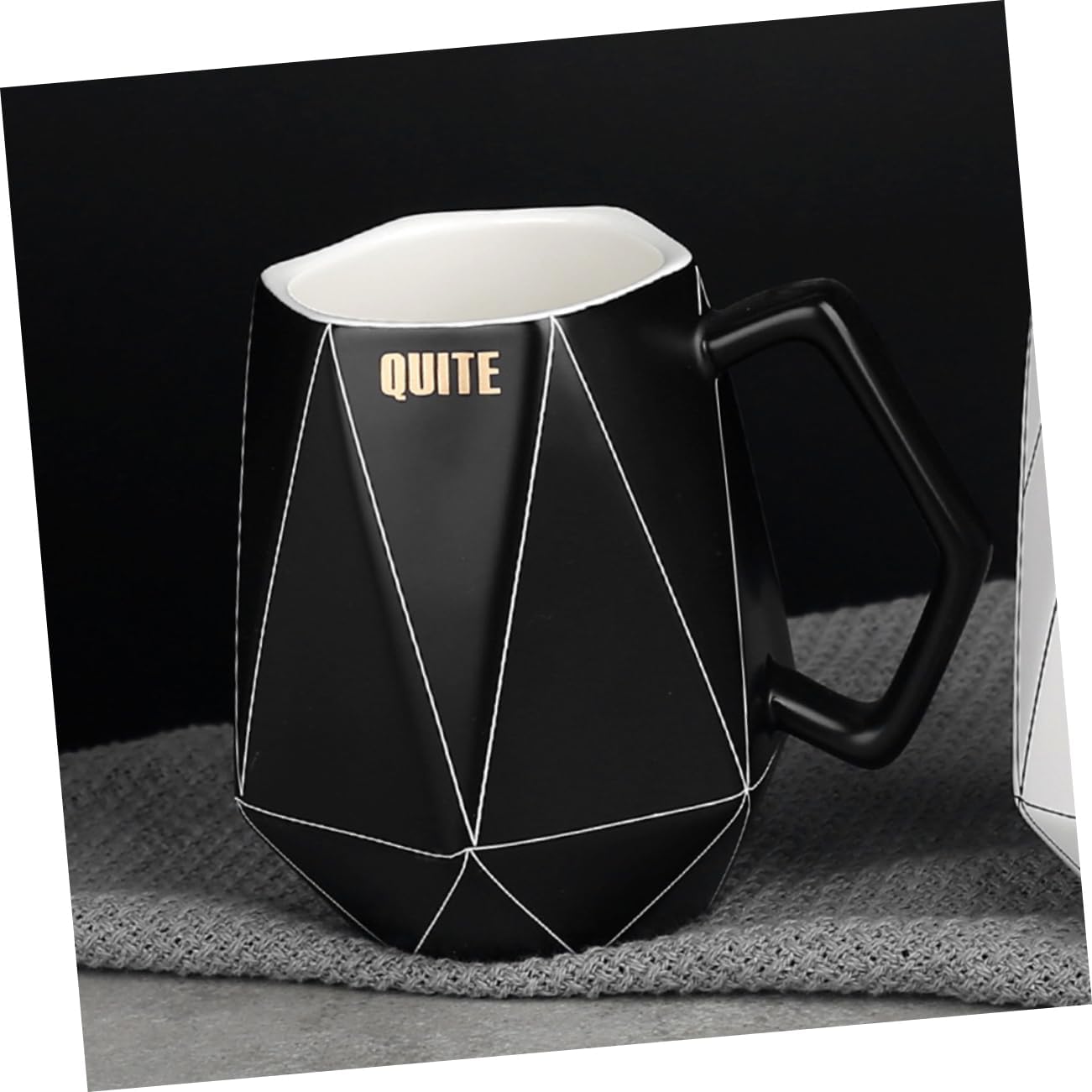 BRIGHTFUFU Café Cerámica para ir tazas de café con tapas taza de café de porcelana taza de té de porcelana taza de capuchino vasos negros vasos con
