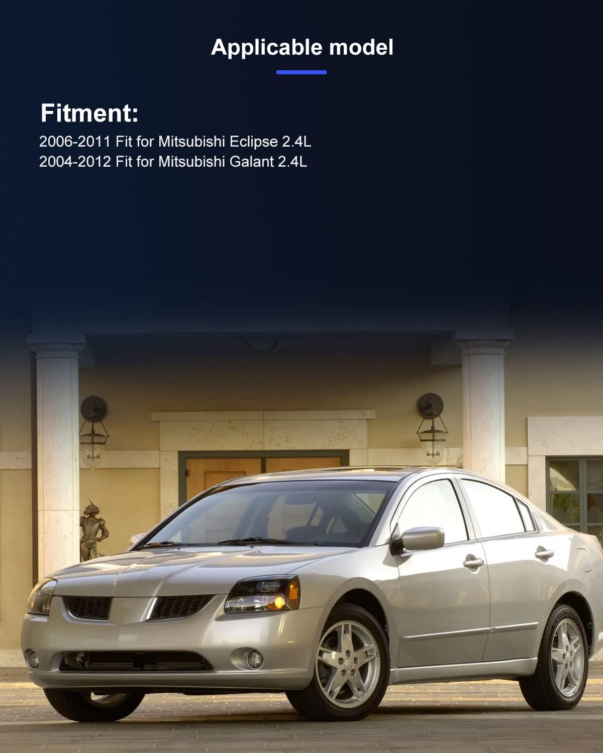 ECCPP CO 11159T AC Compresor con embrague 2004-2012 apto para M-itsubishi Galant 2.4L 2006-2011 para M-itsubishi Eclipse 2.4L