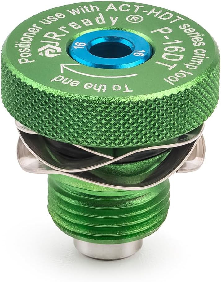 JRready Posicionador P-16DT-NUEVO para contactos de crimpado de herramienta de crimpado ACT-HDT adecuado para contactos sólidos #16 Deutsch DT y