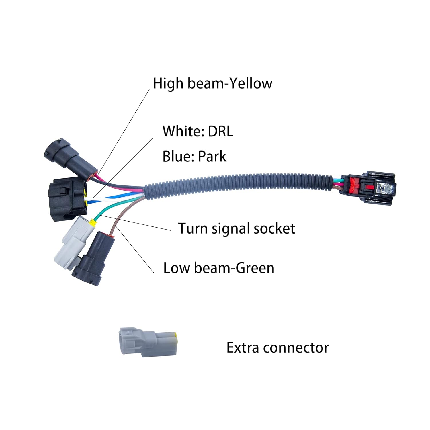 Arnés de conversión de faros LED mejorado, arnés de cable para faros delanteros compatible con Toyota Tacoma 2016-2023 para usar faros LED 2020+ (no