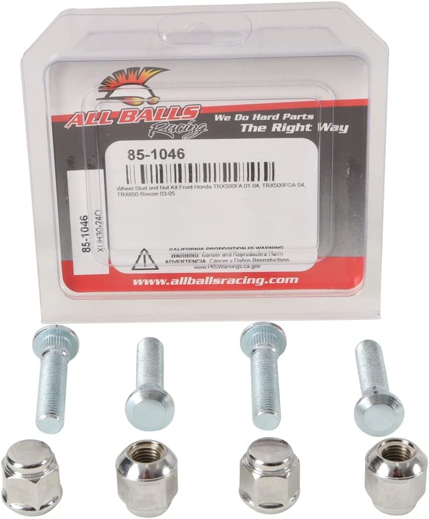 Kit de tuerca y tuerca para todas las bolas para Honda TRX 500 FA 2001 2002 2003 2004, TRX 500 FGA 2004, TRX 650 FA 2003 2004 2005