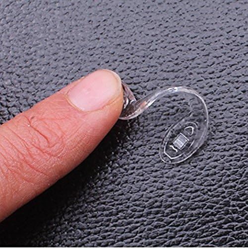 10 pares de gafas de silicona en forma de U, puente de rosca en almohadillas de nariz de silicona, accesorio para gafas