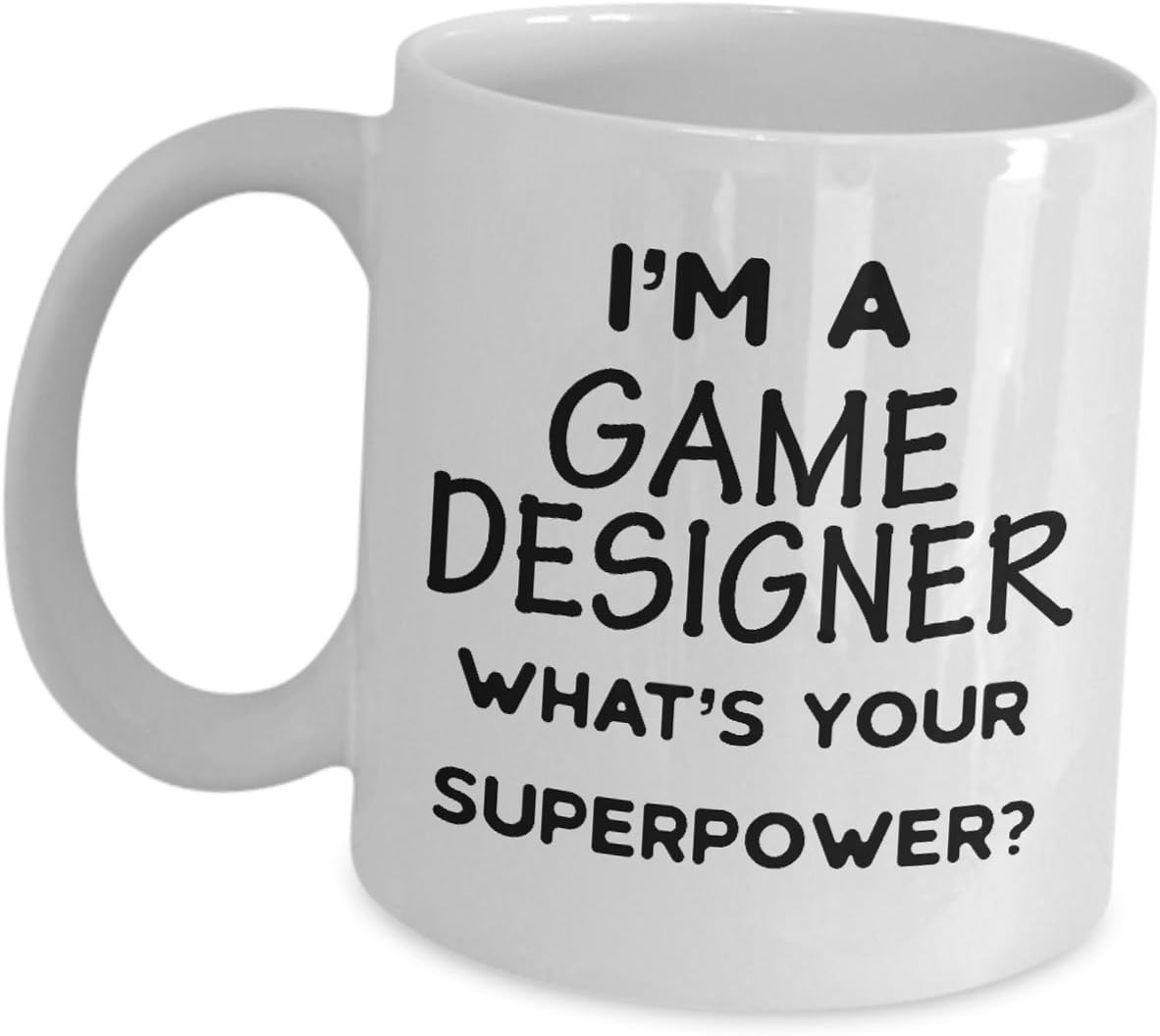 Taza para desarrollador de juegos  Lo que es tu superpotencia  diseño de videojuegos, taza de café, taza de té, regalo motivador, divertido, bonito