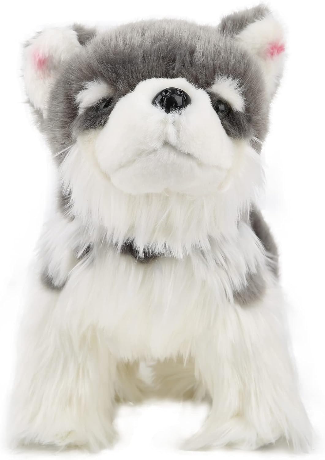 Animal de peluche para perro, Alaskan Malamute de peluche, juguete realista para perros, 9 pulgadas