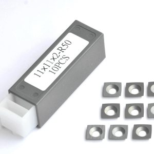 Cortador de carburo cuadrado de 0.433 in, cuchillas helicoidales de carburo de 0.433 x 0.433 x 0.079 in, cara de radio R50 para cepilladora de Cortador de carburo cuadrado de 0.433 in, cuchillas helicoidales de carburo de 0.433 x 0.433 x 0.079 in, cara de radio R50 para cepilladora de