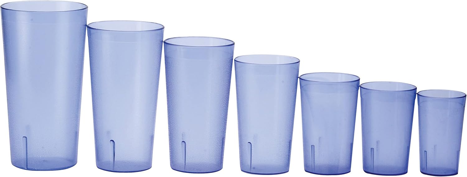 Winco Vasos guijarros, 20 onzas, 12 unidades azul