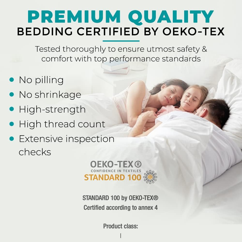 Sábana bajera ajustable tamaño Queen, 100 % algodón, calidad de hotel de 18 pulgadas, con bolsillo extra profundo, 500 hilos de tejido de satén de