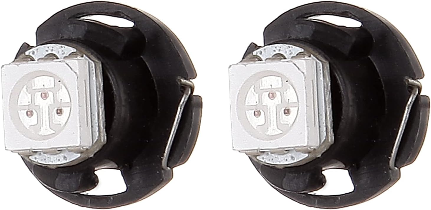 cciyu Paquete de 20 bombillas LED T4.7 rojo 1-5050-SMD Neo Wedge AC 12V