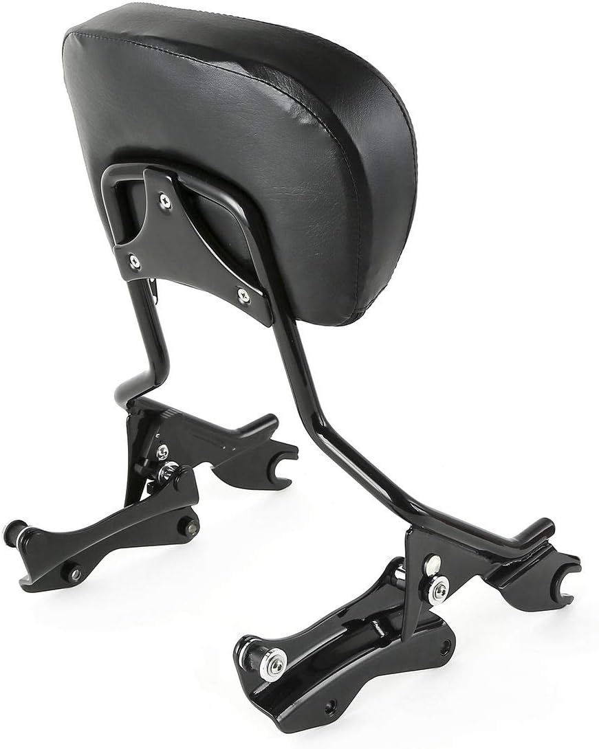 Respaldo desmontable TCMT para pasajero con portaequipajes y kit de accesorios de acoplamiento de 4 puntos para Harley Touring 2009-2020