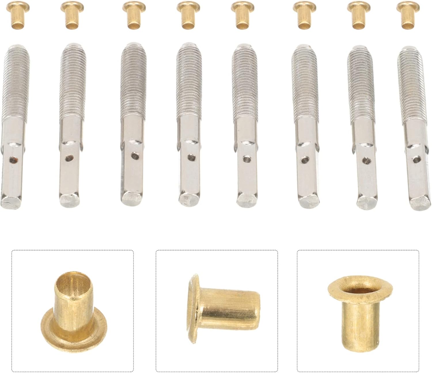 FAVOMOTO 1 Unidades de cuerdas Instrumentos Musicales Cuerdas Accesorios de 1.654 in Afinación Pines de Acero Lira Arpa Cuerdas Peg para Arpa de
