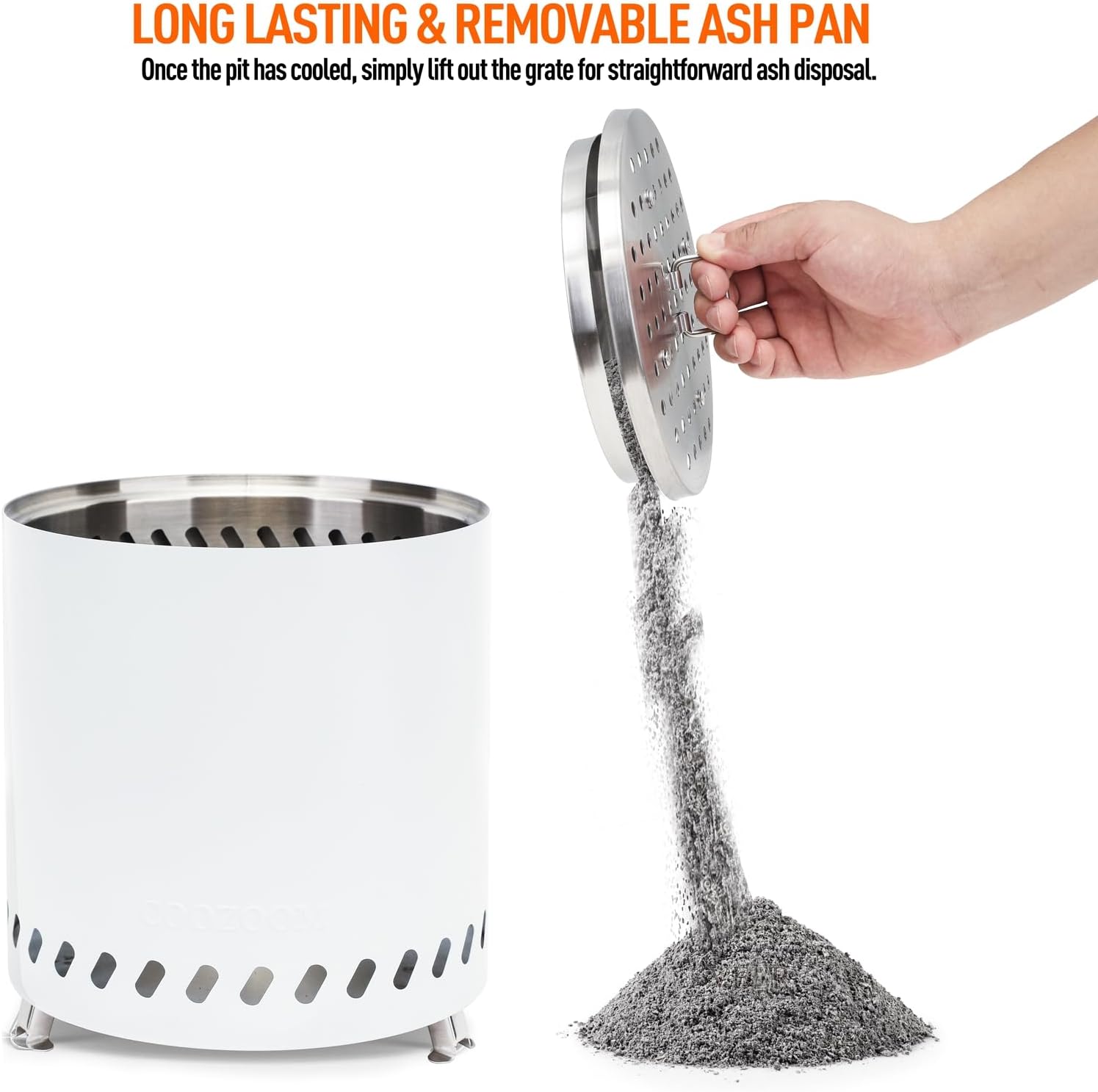 Chimenea portátil de mesa mini estufa de acero inoxidable de 8.6 pulgadas con soporte, fogata de mesa de bajo consumo de humo alimentado por pellets
