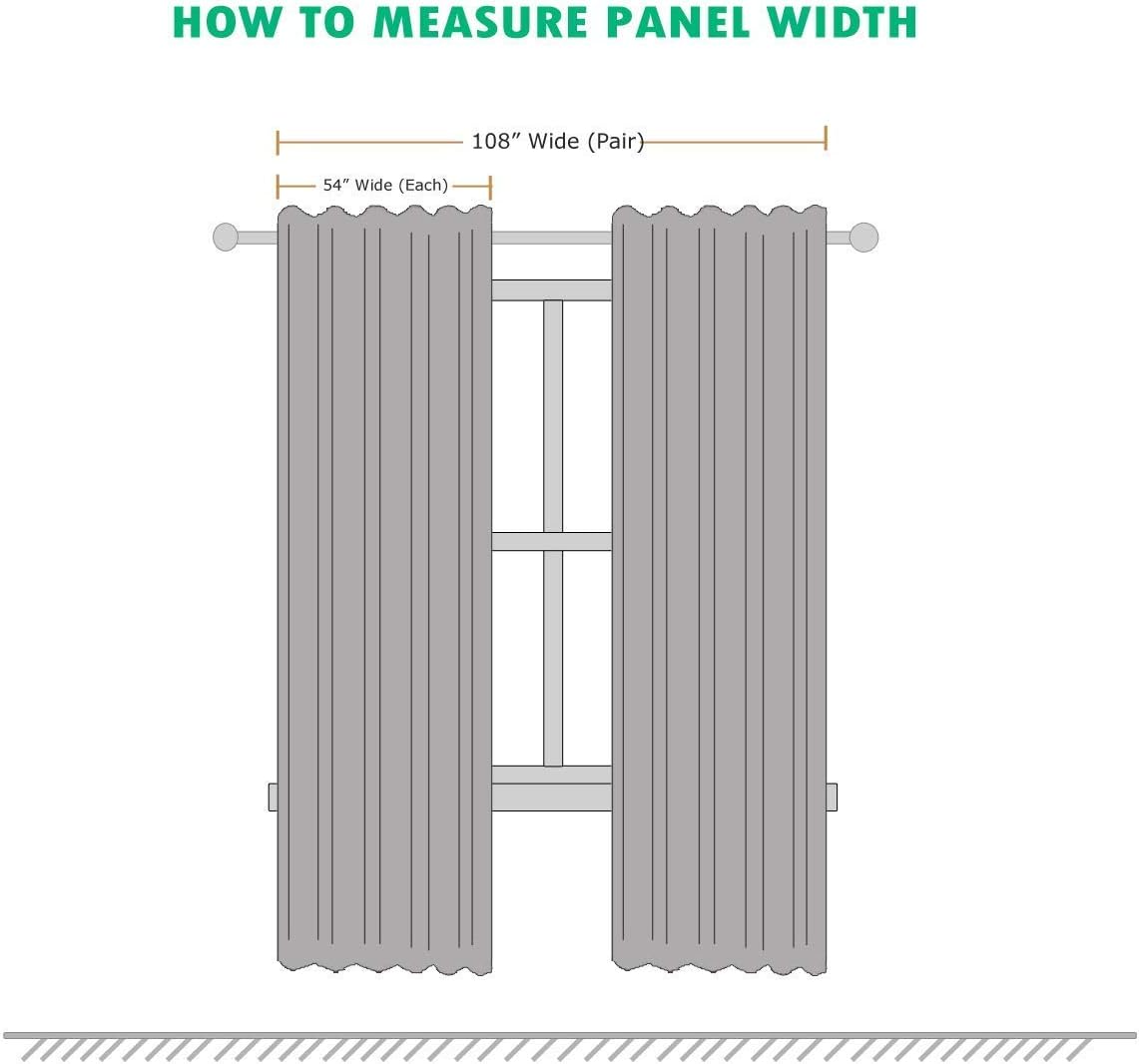 Velvet Heavyeight – Paneles de cortina anchos con ojales superiores, 84 pulgadas de ancho, panel para puerta corredera de patio o como cortinas