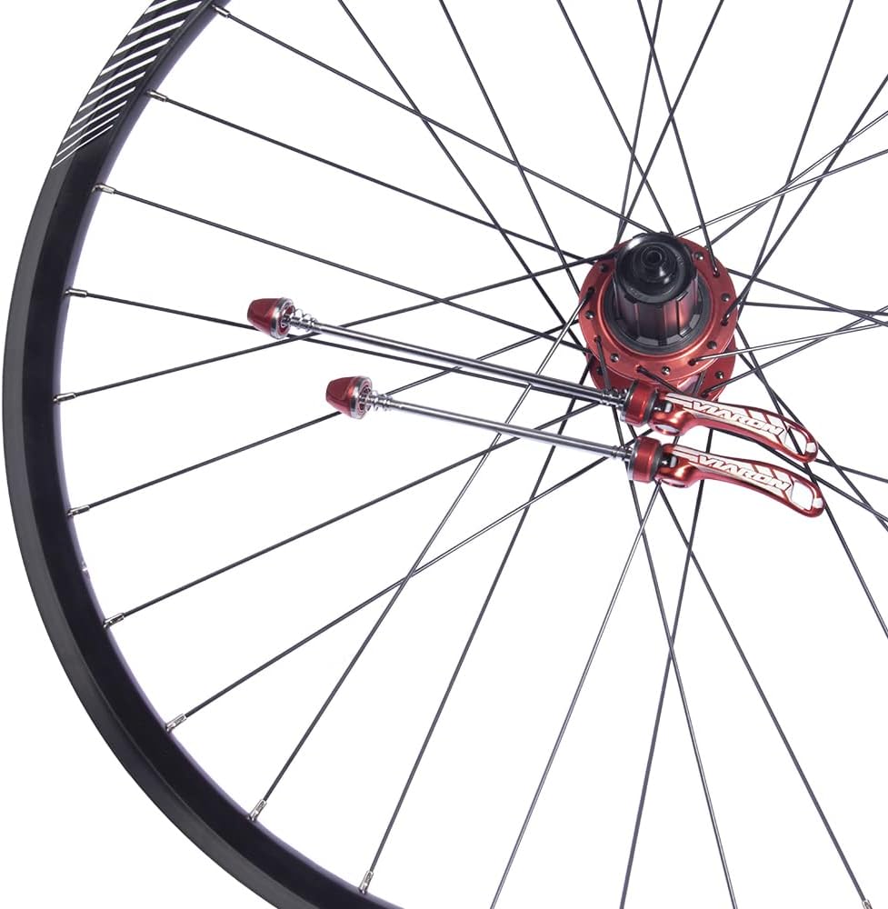 VIARON MTB Quick Release Axle Front and Rear Mountain Bike Skewer Set Aluminum Alloy Bicycle Wheel Skewers Hub QR Lever