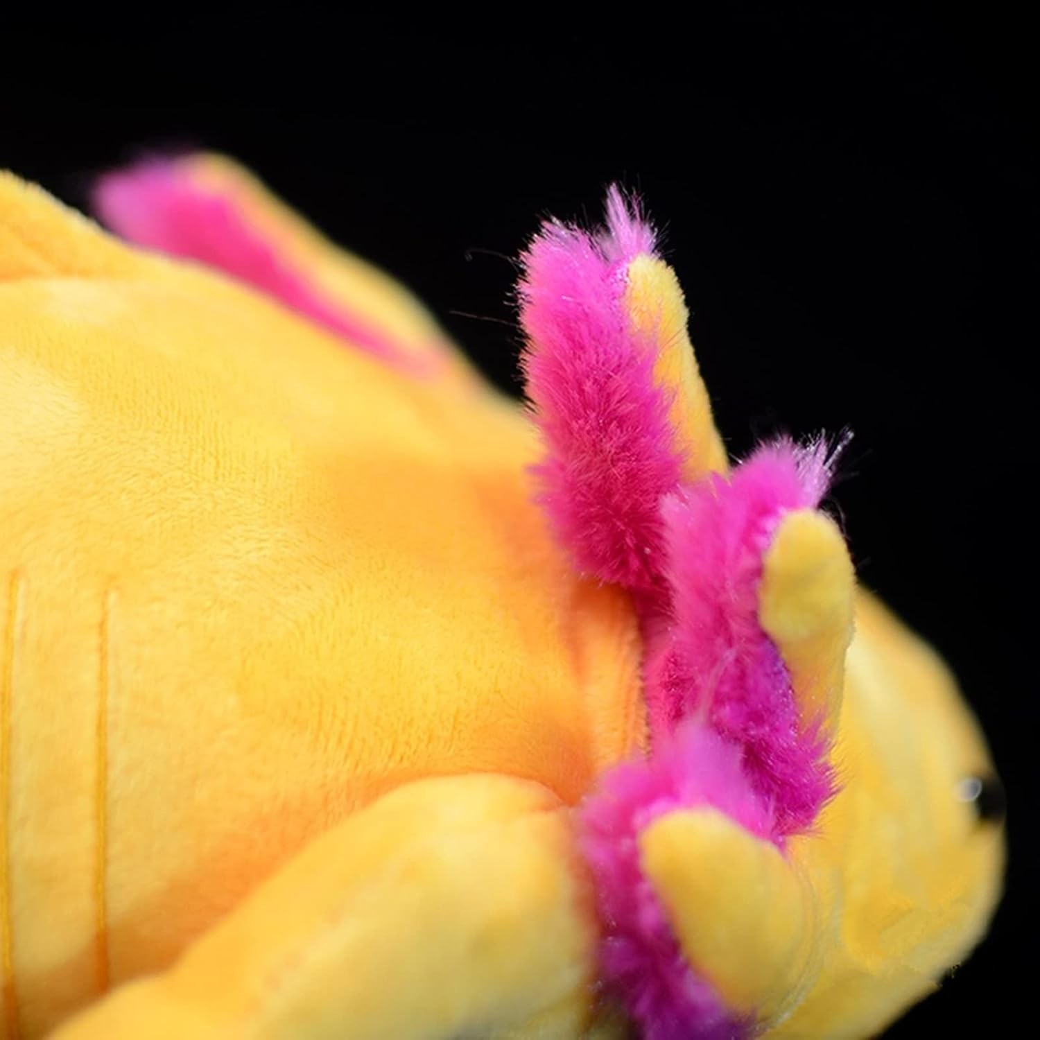 ZHONGXIN MADE Juguete de peluche de ajolote de simulación, 20 suaves y realistas, peces de ajolote amarillo, lagarto espeluznante, lindos juguetes