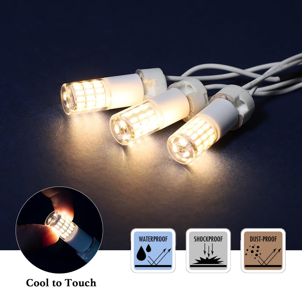 Yosenmi Bombilla LED G4 G4 de 4 W, reemplazo de bombilla halógena G4 de 30 W, 12 V-24 V, 4000 K luz natural blanca no regulable, paquete de 10