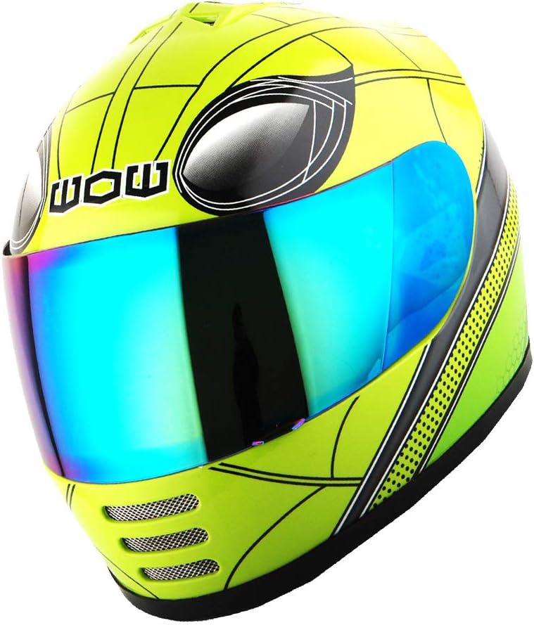 WOW Casco completo para motocicleta, Bicicleta BMX MX para niños