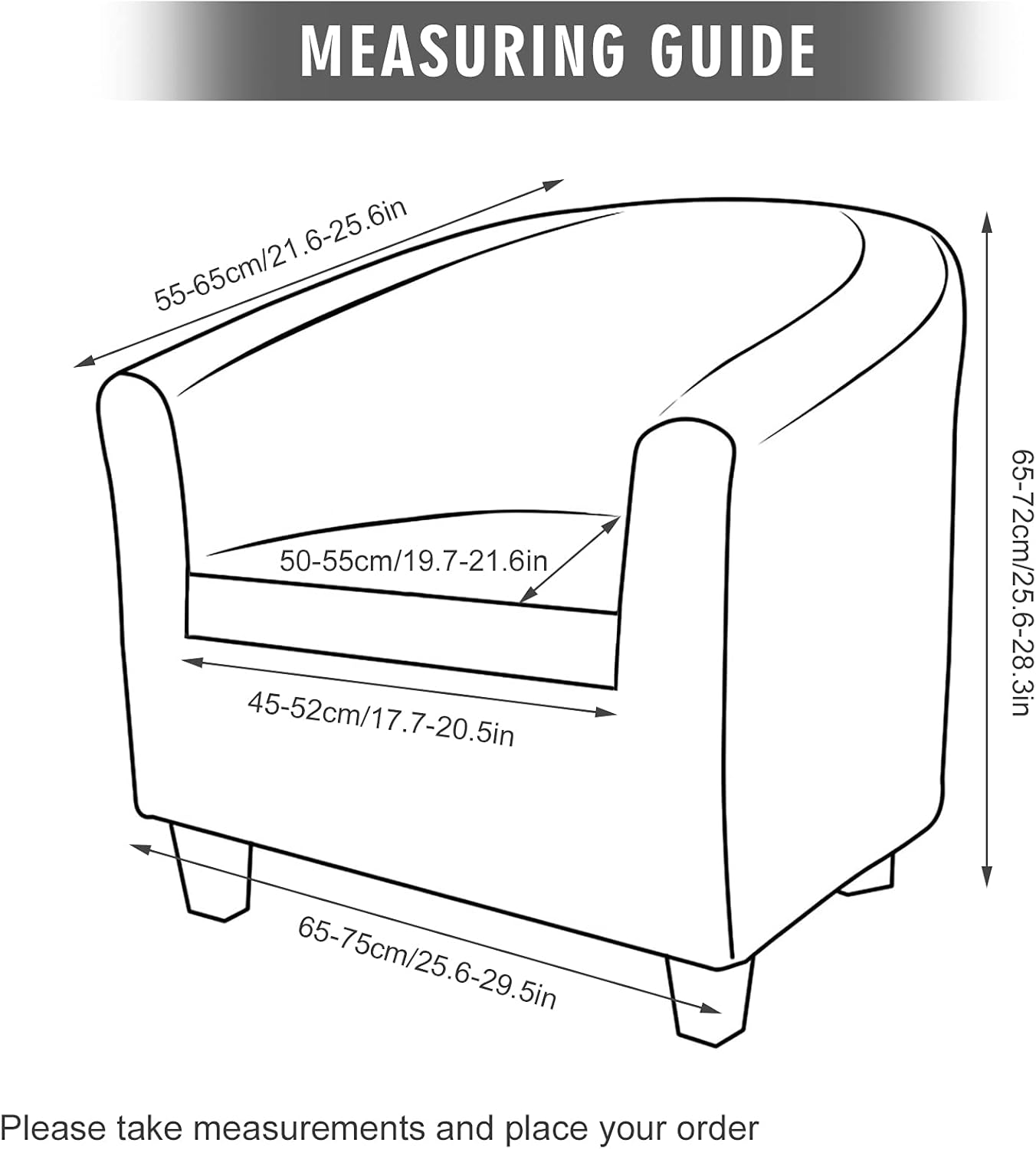 MIFXIN 2 fundas de terciopelo para silla de bañera con funda de cojín, fundas elásticas extraíbles para silla de bañera, sofá, protector de muebles