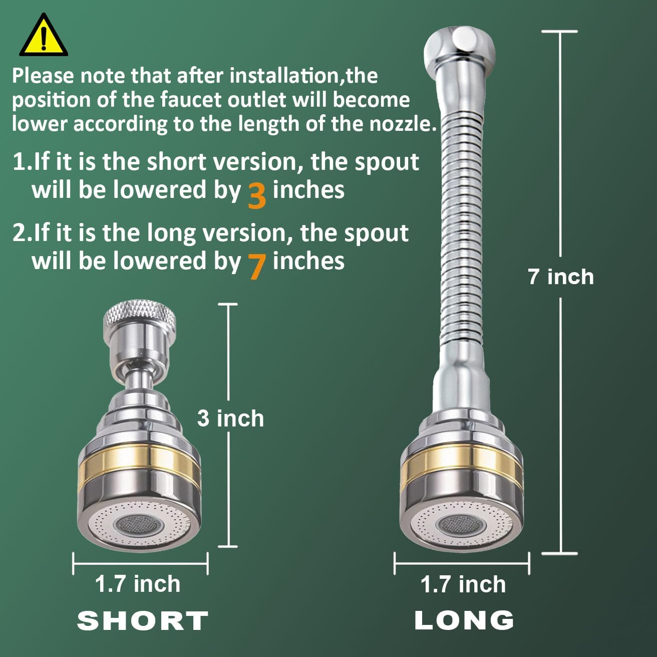 Aireador de grifo giratorio, boquilla de grifo de doble función de 360 grados, accesorio giratorio para grifo de fregadero de cocina, extensor de