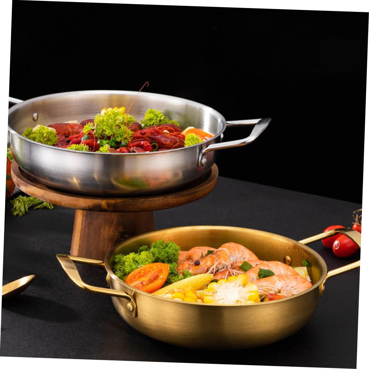 Abaodam Vaporizadores de comida ramen coreano olla caliente coreana fideos coreanos sartén utensilios de cocina para el hogar Fideos olla de cocina