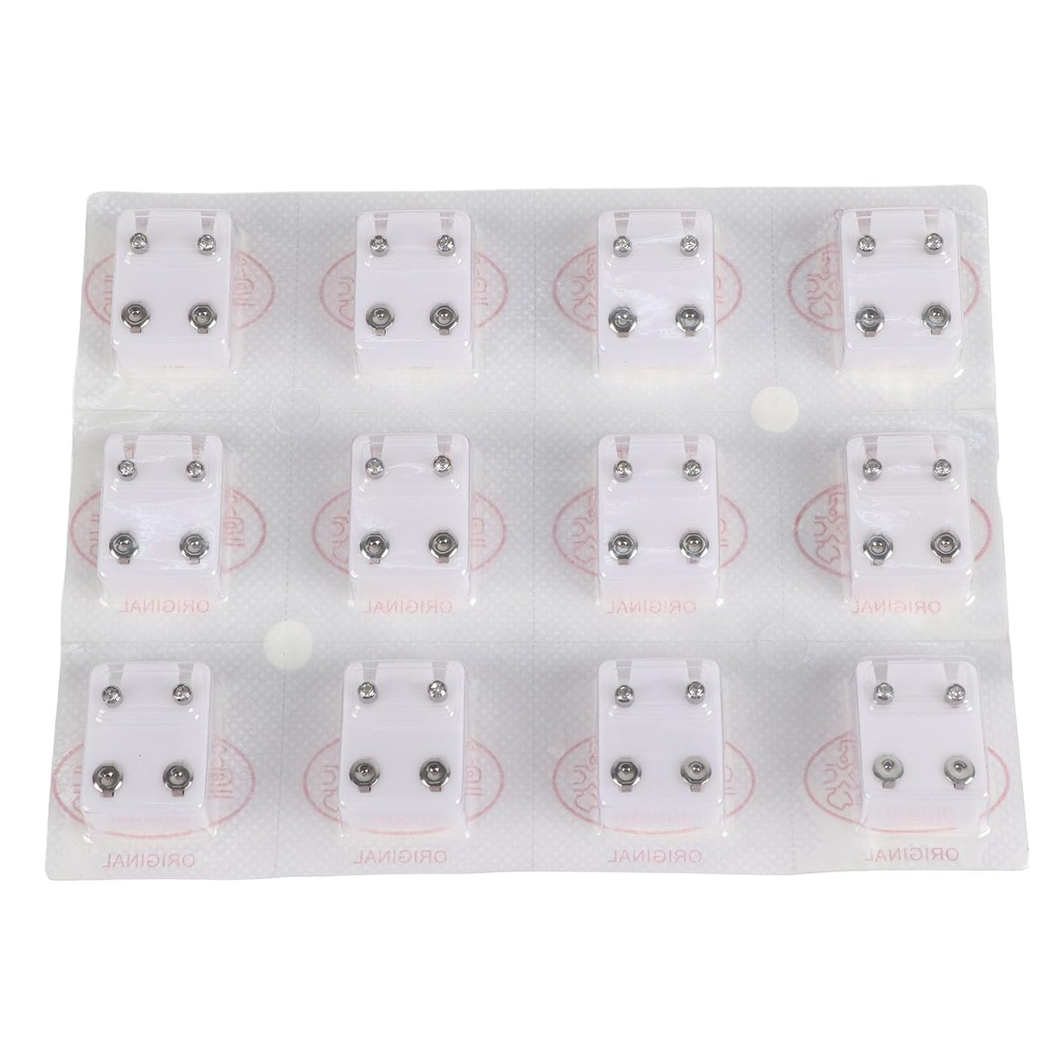 12 pares de piercings de oreja de acero inoxidable, aretes de acero quirúrgico, piercing de oreja de alta calidad, aretes de tapón de oreja, aretes