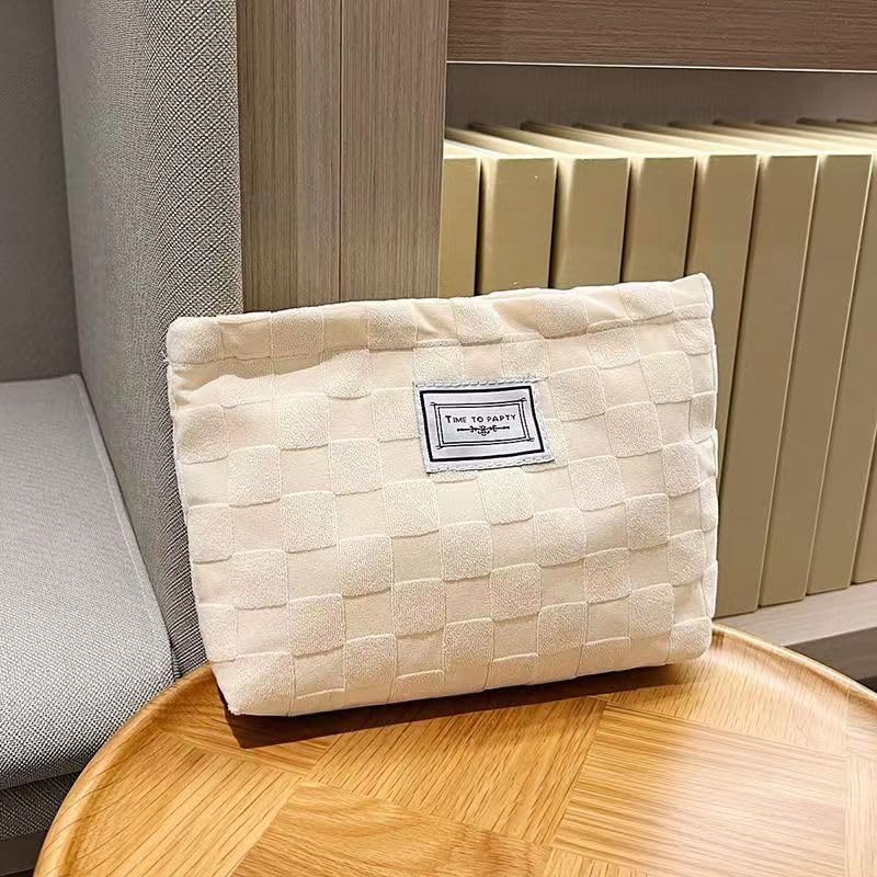 SEAMOON Bolsa de cosméticos, bolsa de maquillaje estética,Pequeña bolsa de maquillaje para viajes,Bolsa de cosméticos de gran capacidad para