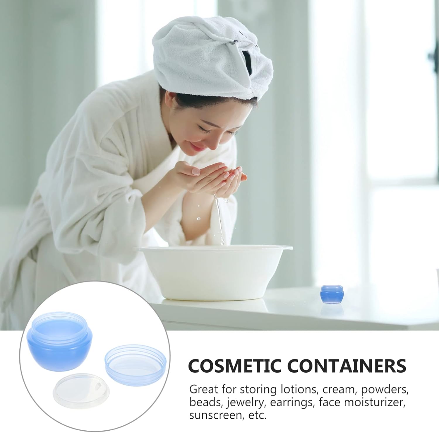Caja de plástico para crema y leche, tarro de cosméticos de plástico, envases de crema cosmética, tarros de plástico con encantos de plástico, tarro