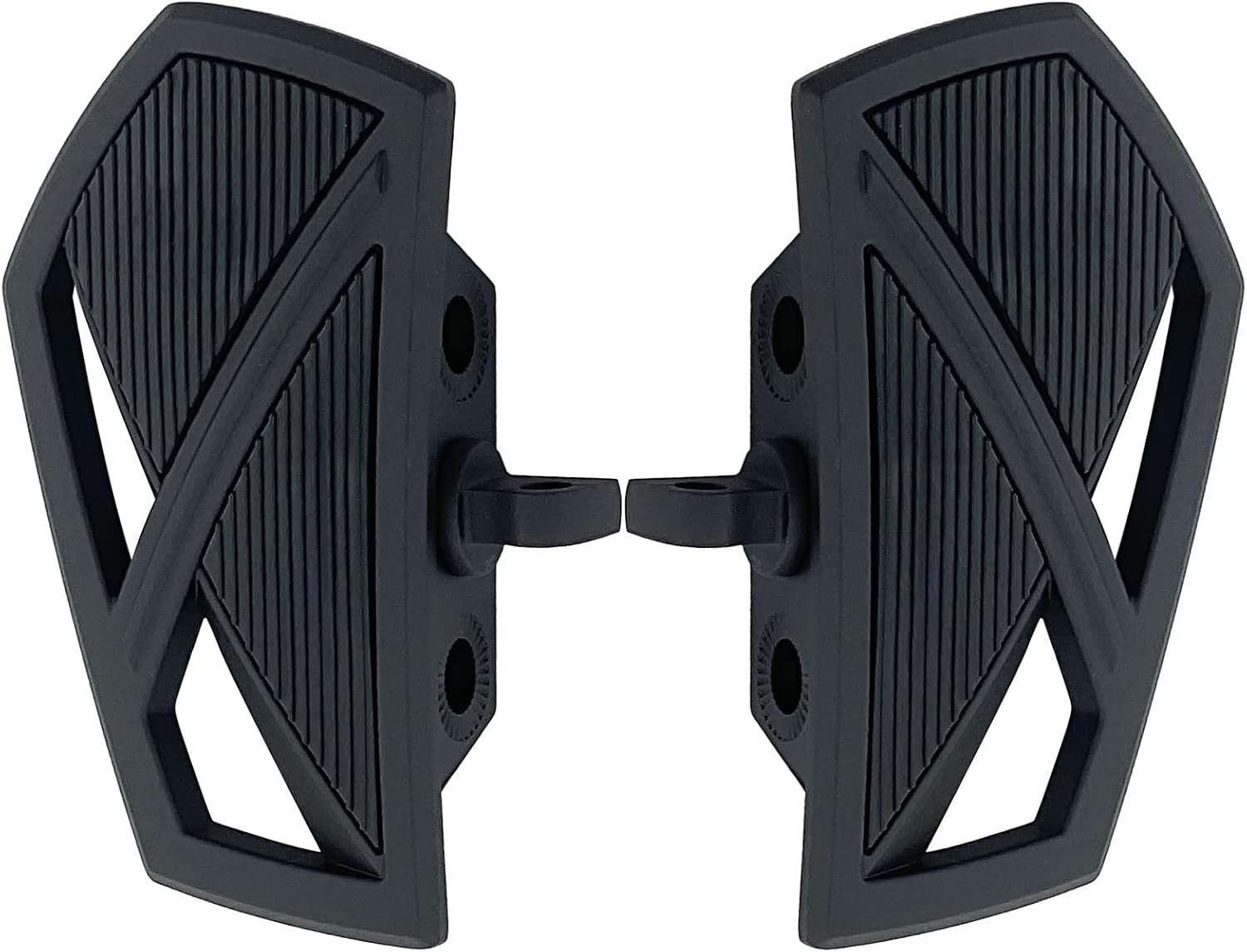 FATECIM Estriberas para motocicleta, soportes para pedales de motocicleta, mini tablas de suelo con adaptadores de montaje macho ajustables
