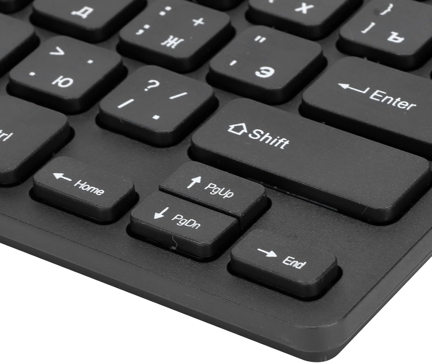 SUNGOOYUE Teclados de computadora para PC, diseño ergonómico, ultrafino, mini duradero de 78 teclas, teclado USB con cable para PC, portátil,
