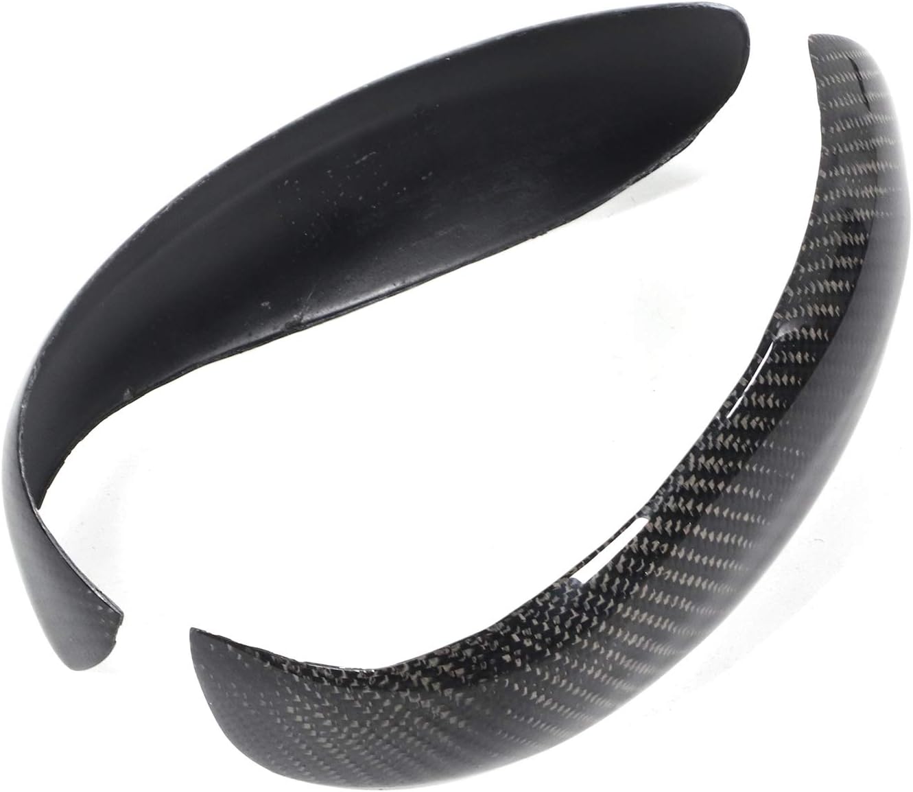 Fydun Cubierta de espejo retrovisor interior automotriz Add-On Fit para Cayman 997 911 987 2pcs fibra de carbono