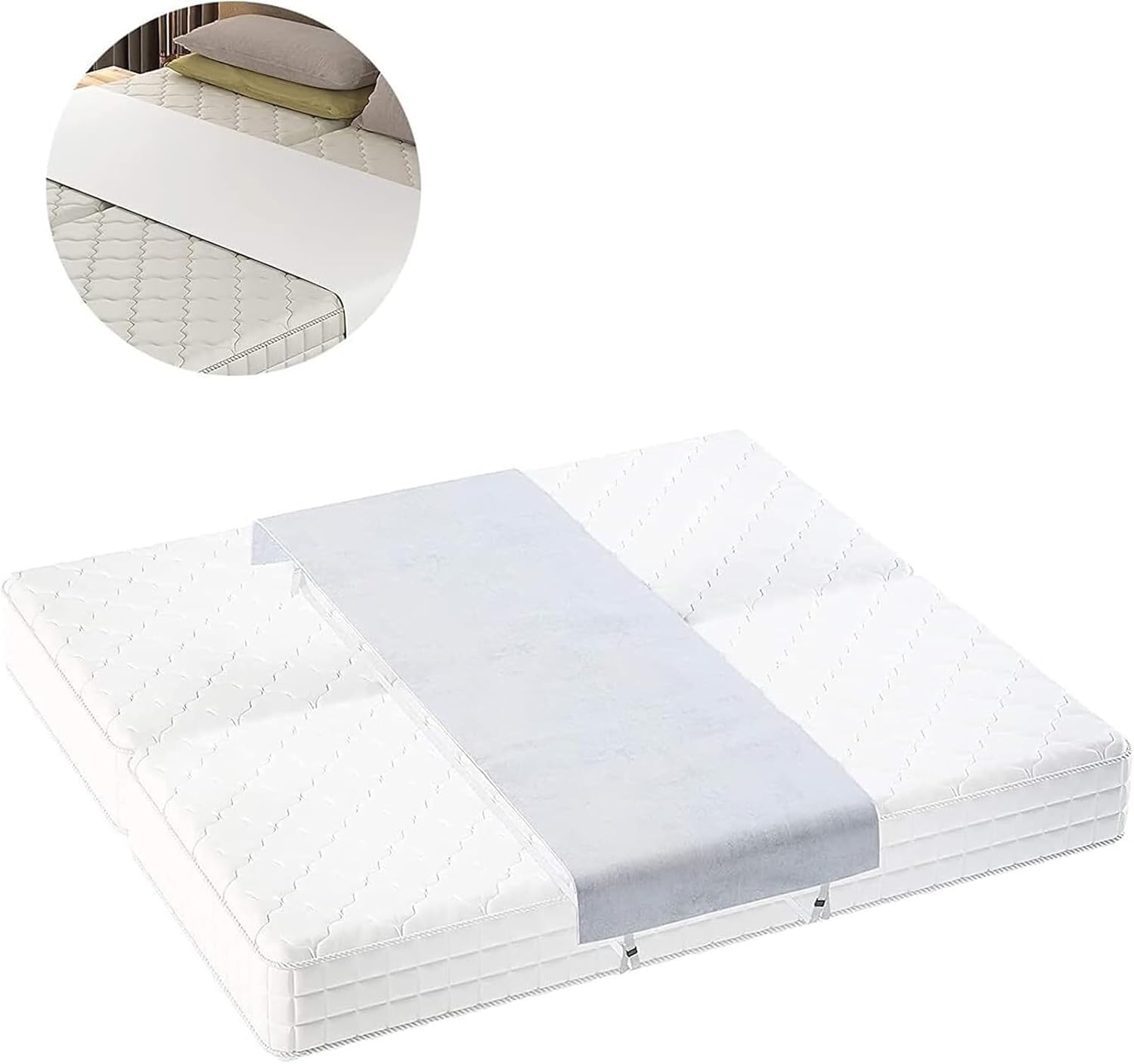Relleno de espacio para cama, relleno de espacio King dividido para cama ajustable, conector de colchón, para convertir las camas individuales en