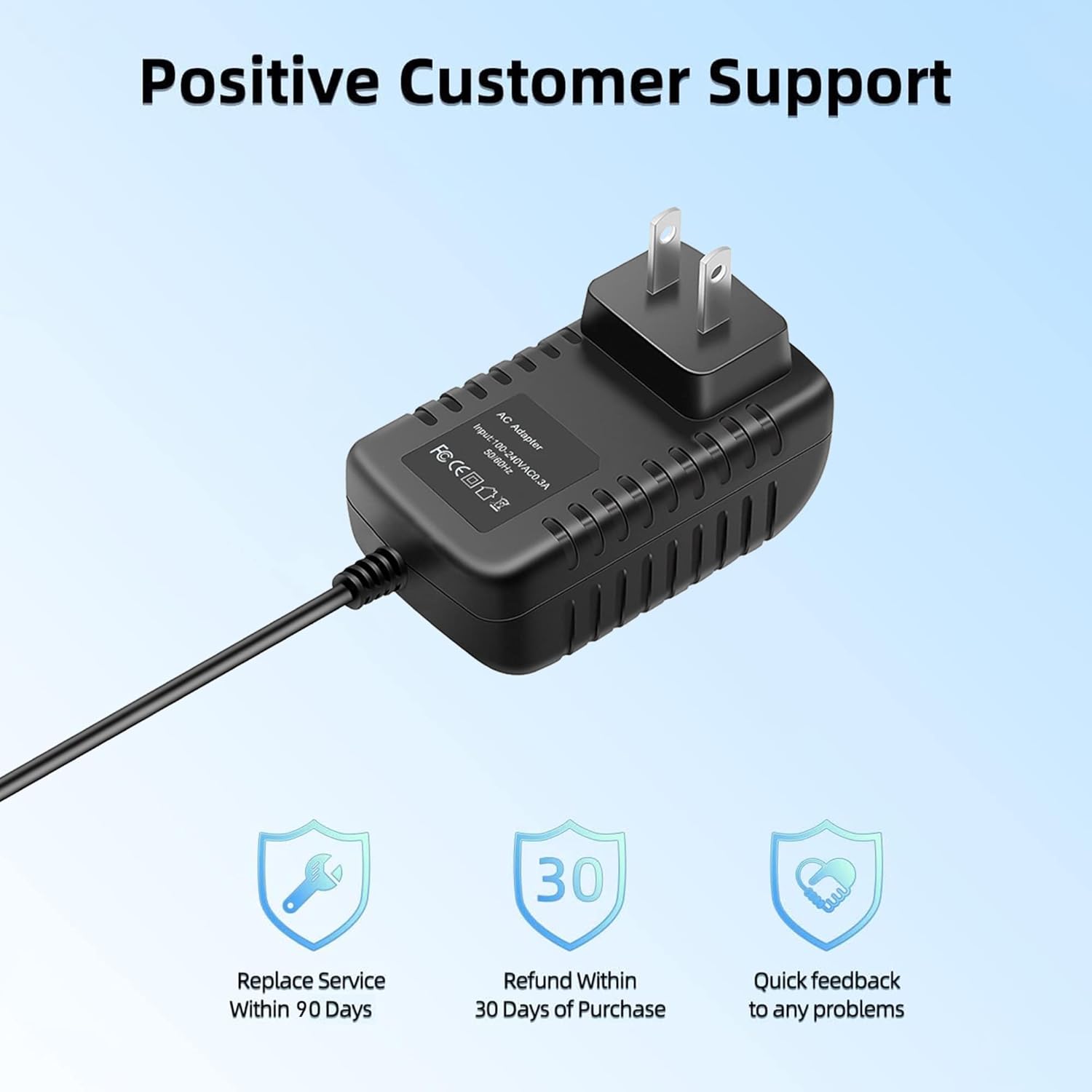 Adaptador de CA compatible con X Hover-1 My First H1-MFEB 25.2V 4Ah E-Bike Ebike DC Fuente de alimentación