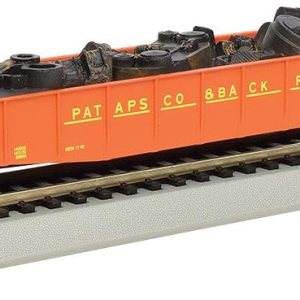 Coche de góndola con extremo caído de 50 y 6 pulgadas con carga de chatarra – PATAPSCO & RÍOS TRASEROS – Escala HO Coche de góndola con extremo caído de 50 y 6 pulgadas con carga de chatarra – PATAPSCO & RÍOS TRASEROS – Escala HO