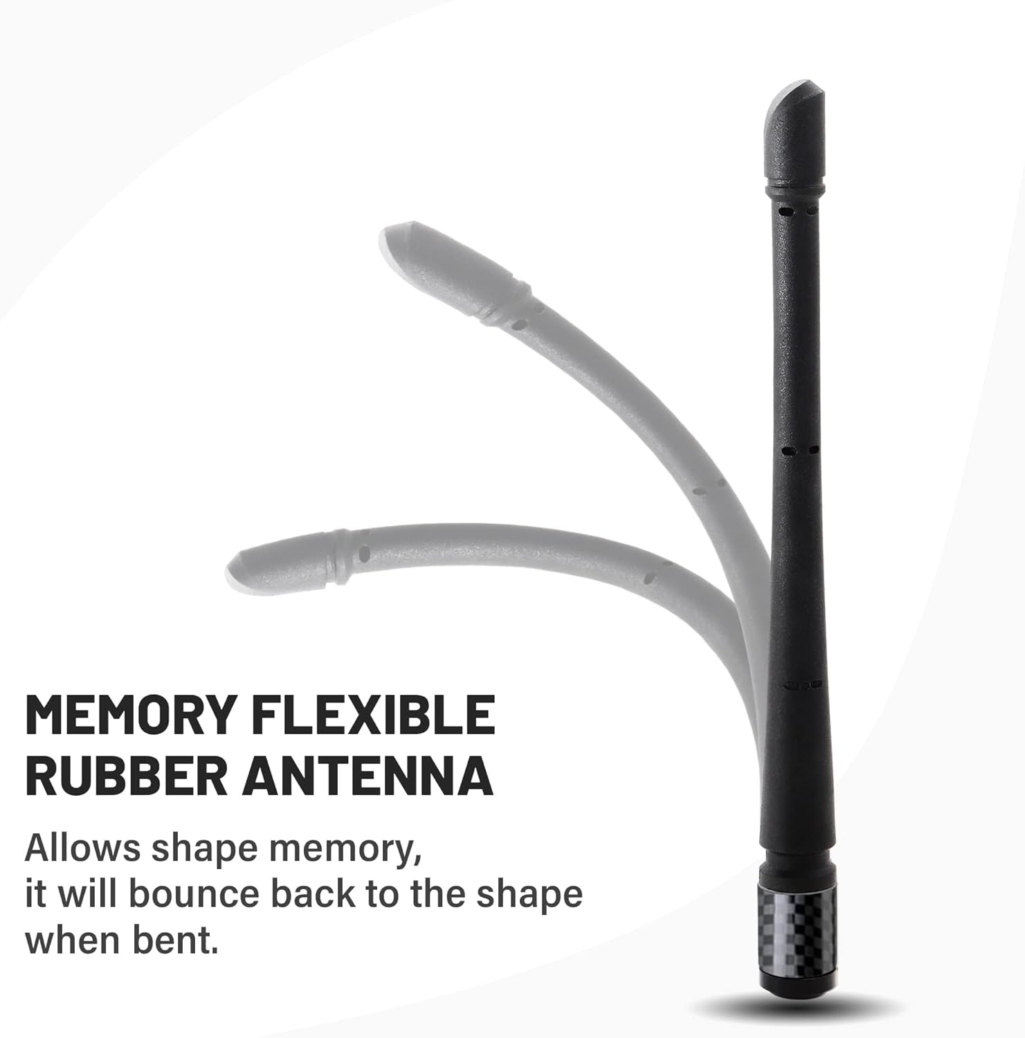 Anina Mástil de antena de radio para automóvil compatible con GMC Sierra Denali Chevy Silverado Colorado Traverse 2007-2023  Diseñada para una