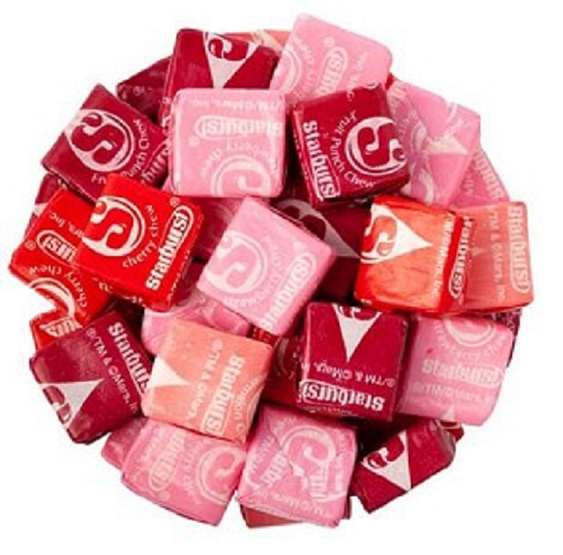 Starburst Fav – Caramelos masticables de frutas rojas, envueltos, a granel, 5 libras, fresa, ponche de frutas, sandía y cereza. Ideal para noches de