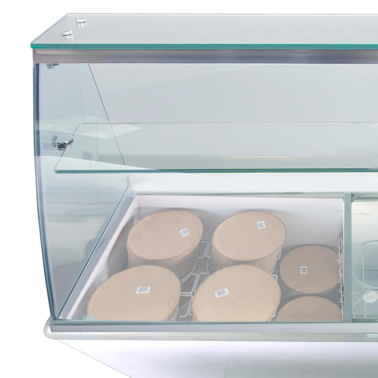 Maxx Cold MXDC-12 – Congelador comercial de helados con vidrio curvo, capacidad para hasta veintidós (22) tinas de sabor, 70 pulgadas, color blanco