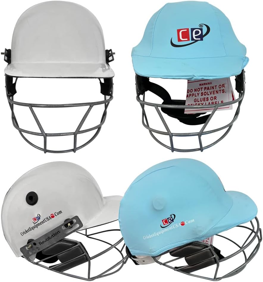 Casco de Cricket Elección de Cascos Multicolor Cubiertas Ajustables Hombres