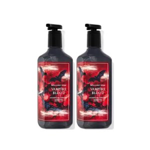 Bath & Body Works Jabón de manos en gel limpiador de sangre de vampiro, paquete de 2 unidades de 8 onzas (sangre de vampiro) Bath & Body Works Jabón de manos en gel limpiador de sangre de vampiro, paquete de 2 unidades de 8 onzas (sangre de vampiro)