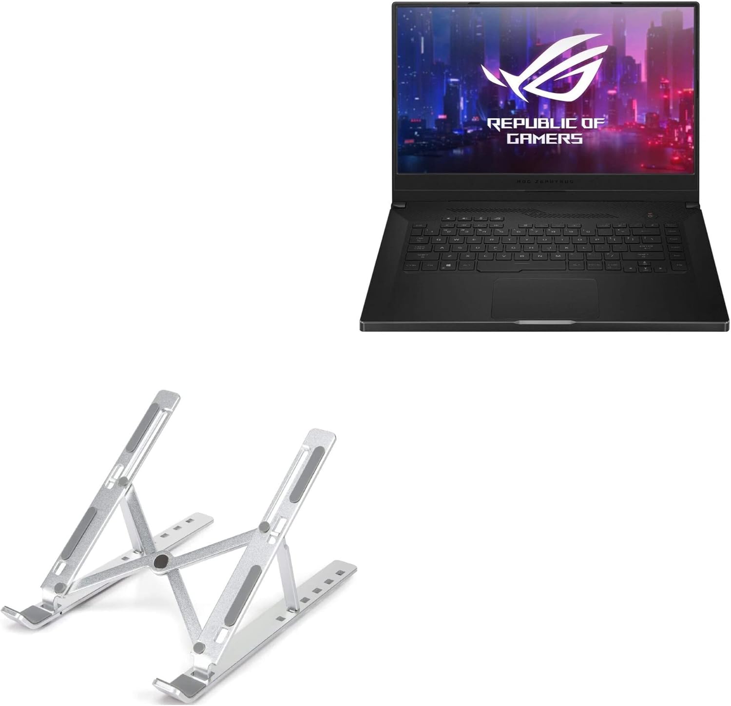 BoxWave Soporte y soporte compatible con ASUS ROG Zephyrus G15 (GA502) – Soporte compacto QuickSwitch para portátil, soporte de visión multiángulo,