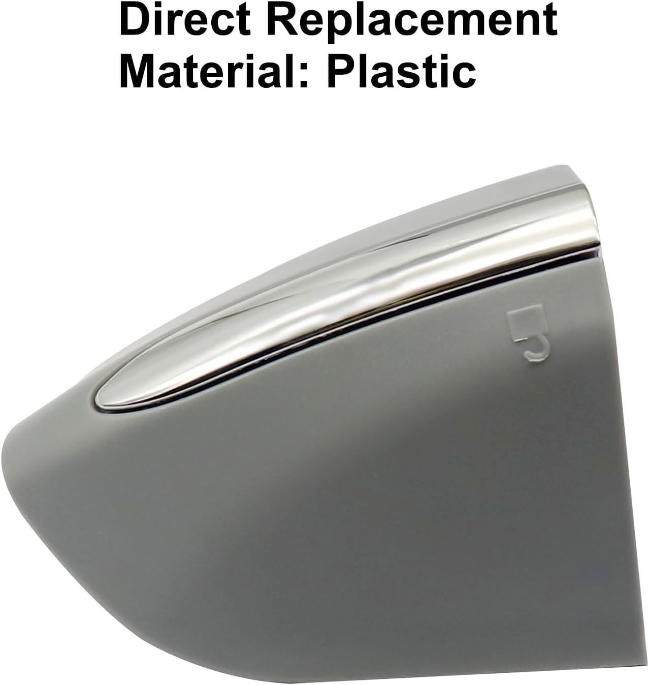 DS7Z54218A15DC – Tapa de bisel para manija de puerta delantera y exterior del conductor, DS7Z-54218A15-DC, compatible con Edge Dark 2015-2020, gris