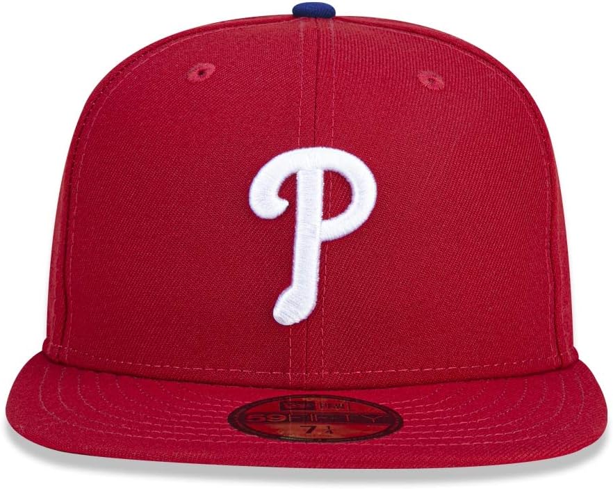 New Era Philadelphia Phillies Fitted 59Fifty On Field Gorra roja