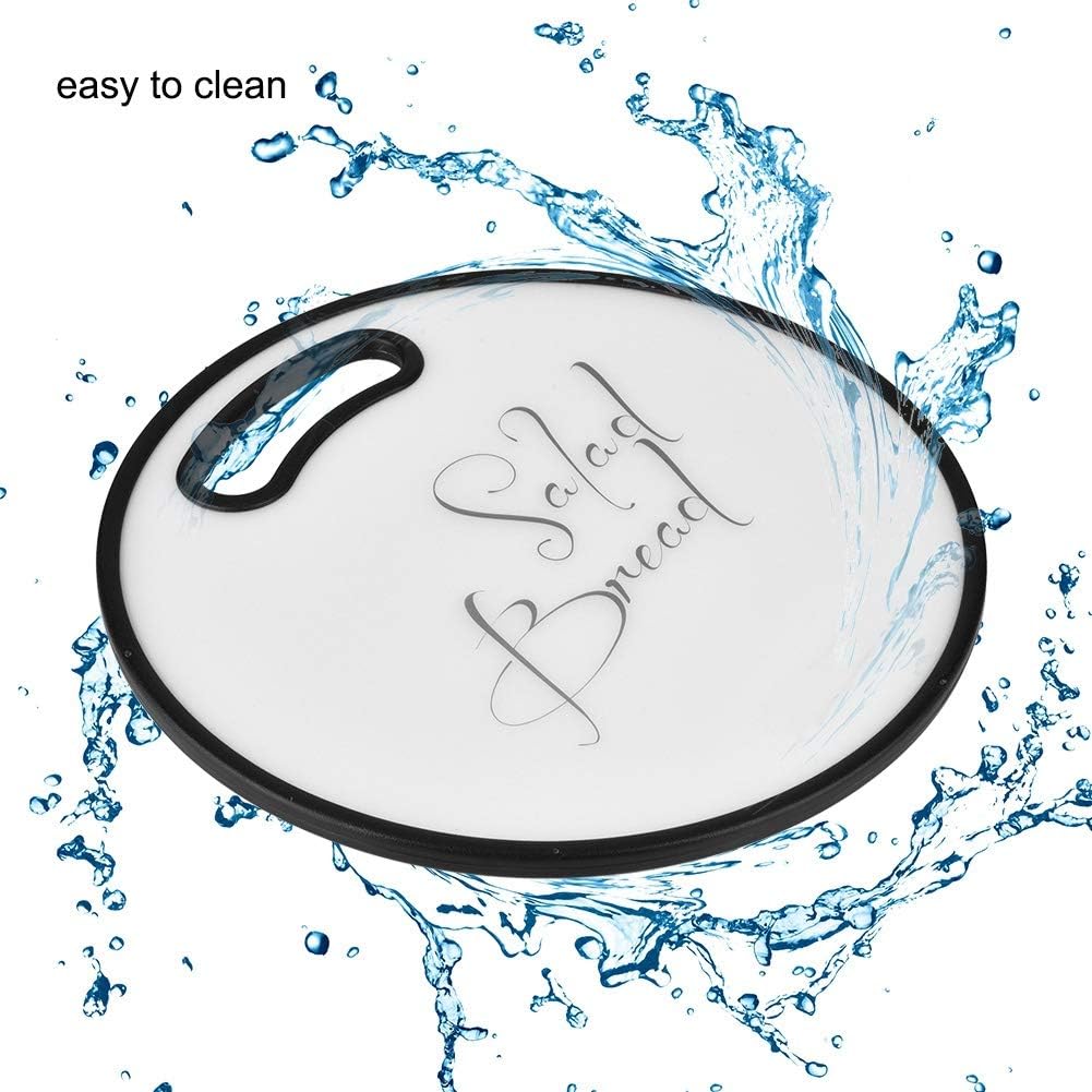 Tabla de cortar redonda de plástico para cortar bloque herramienta de cocina para el restaurante de cocina casera