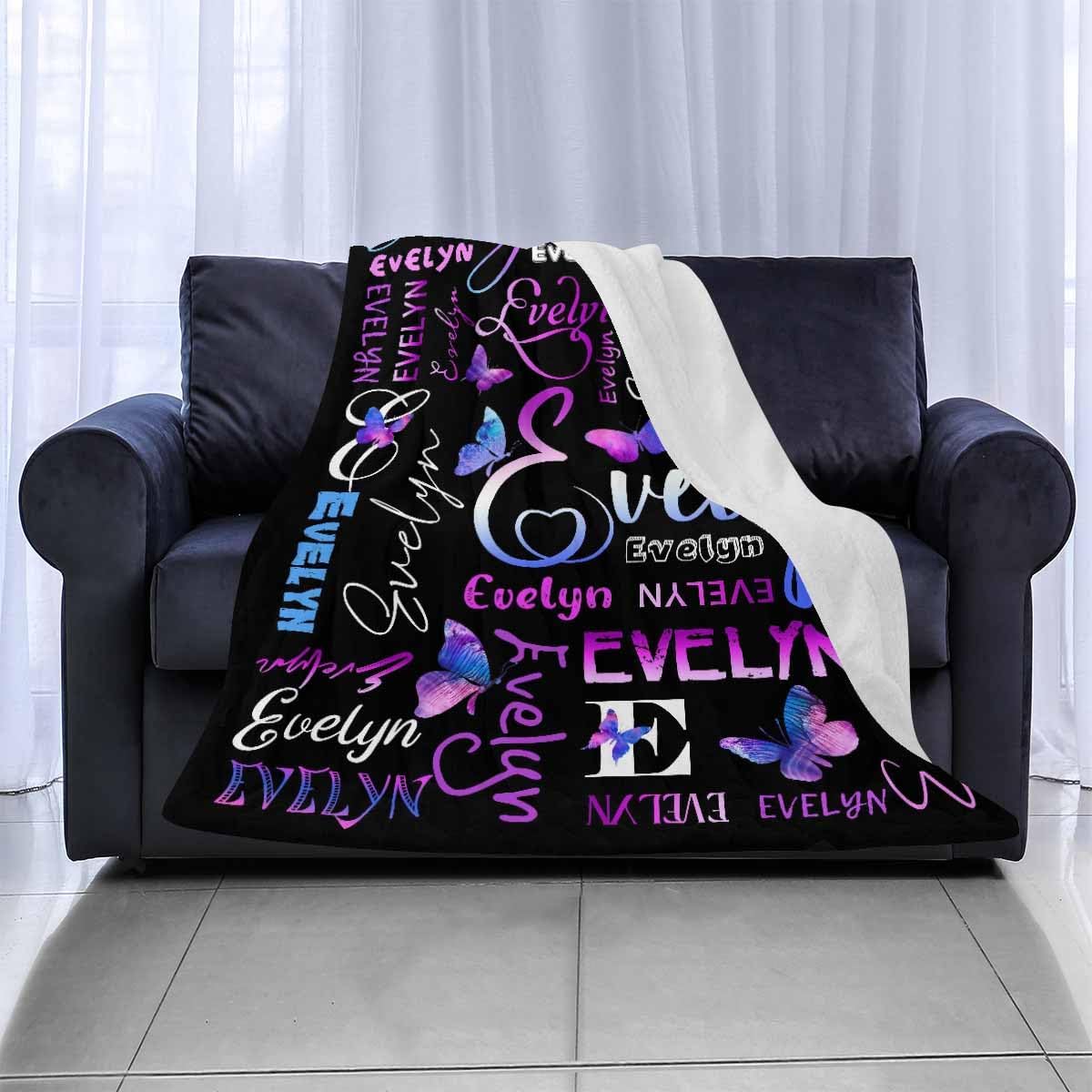 Mantas personalizadas con nombre para adultos y niños, manta de forro polar suave personalizada, mantas de Navidad para hombres, mujeres, bodas,