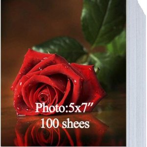 Schliersee Papel fotográfico brillante 100 hojas de 5 x 7 pulgadas, 7.05 ozm Schliersee Papel fotográfico brillante 100 hojas de 5 x 7 pulgadas, 7.05 ozm