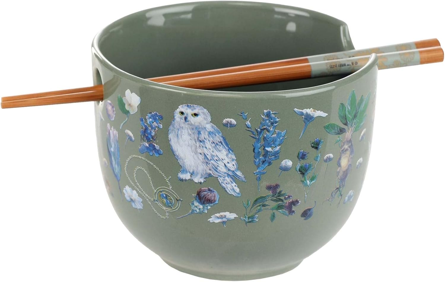 Silver Buffalo Harry Potter Fantasy Floral – Tazón de cerámica para ramen estándar