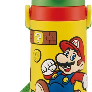 Skater SDPV5_489037 – Botella de agua para niños, bebida directa, 3D, Super Mario, diámetro 3.0 x altura 9.4 pulgadas (2.992 x 9.370in), 16.9 onzas Skater SDPV5_489037 – Botella de agua para niños, bebida directa, 3D, Super Mario, diámetro 3.0 x altura 9.4 pulgadas (2.992 x 9.370in), 16.9 onzas