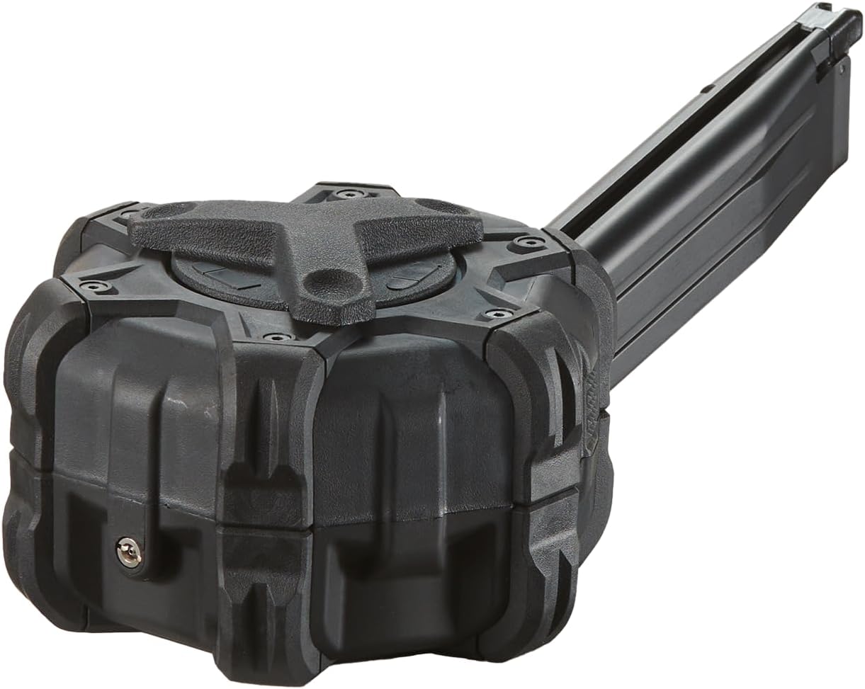 GoldenBall WE-Tech 350 Ronda Airsoft Drum Magazine para Hi-Capa 5.1 Gas Blowback Airsoft Pistolas – (negro)